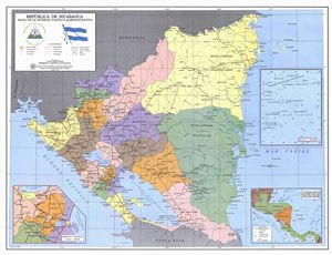 Grande carte Nicaragua