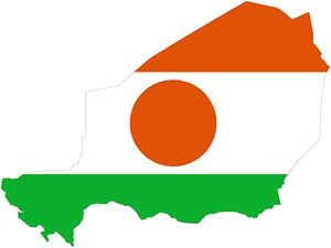 Carte drapeaux Niger