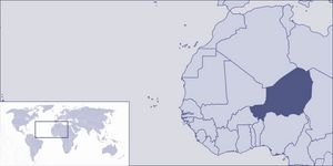 Localiser Niger sur carte du monde