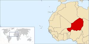Situer Niger sur carte du monde