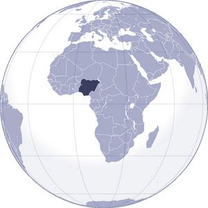 Localiser Nigeria sur carte du monde