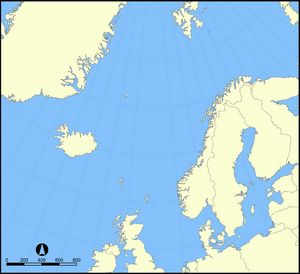 Carte frontières Norvège