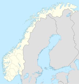 Carte Norvège vierge régions