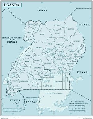 Carte Ouganda