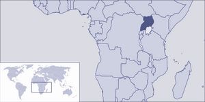 Localiser Ouganda sur carte du monde