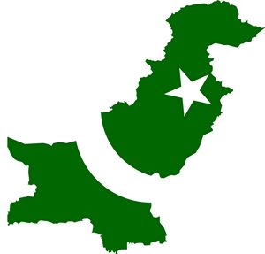Carte drapeaux Pakistan