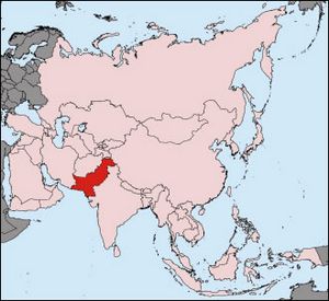 Carte frontières Pakistan