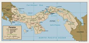 Grande carte Panama