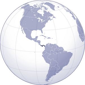 Localiser Panama sur carte du monde