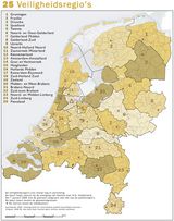 Carte départements Pays-Bas