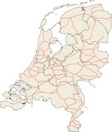 Carte ferroviaire Pays-Bas