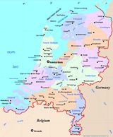 Carte régions Pays-Bas couleur