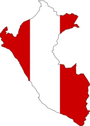Carte drapeaux Pérou