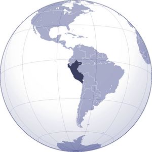 Localiser Pérou sur carte du monde