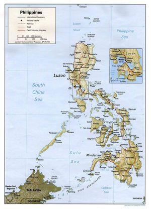 Carte géographique Philippines