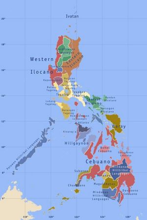Carte des langues Philippines