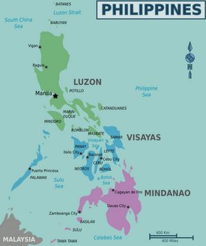 Carte régions Philippines
