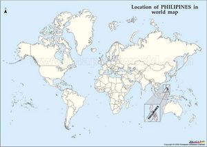 Situer Philippines sur carte du monde