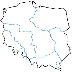 Carte Pologne vierge