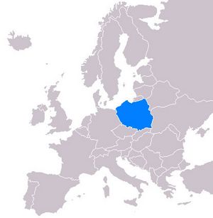Situer Pologne sur carte du monde