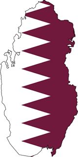 Carte drapeaux qatar