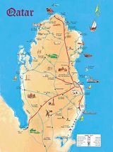 Carte touristique qatar