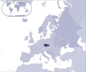 Localiser République tchèque sur carte du monde