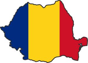 Carte drapeaux Roumanie