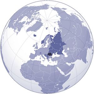 Localiser Roumanie sur carte du monde