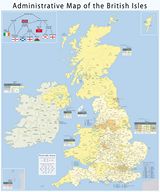 Carte départements Royaume-Uni