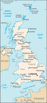 Carte grande villes Royaume-Uni