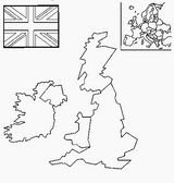 Carte Royaume-Uni vierge