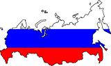 Carte drapeaux Russie