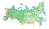 Carte frontières Russie