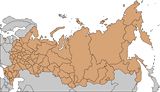 Carte Russie vierge départements