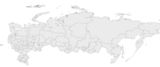 Carte Russie vierge régions