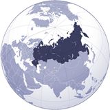 Localiser Russie sur carte du monde