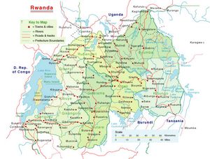 Carte routière Rwanda
