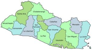 Carte régions Salvador couleur