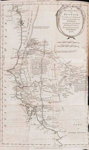 Carte historique Sénégal