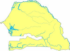 Carte Sénégal rivière vierge