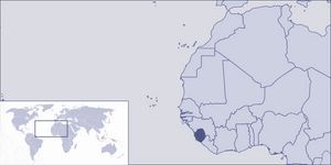Localiser Sierra Léone sur carte du monde