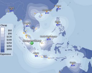 Localiser Singapour sur carte du monde