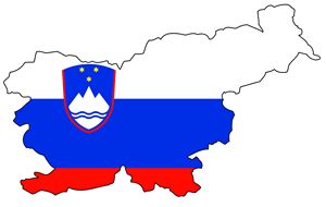 Carte drapeaux Slovénie
