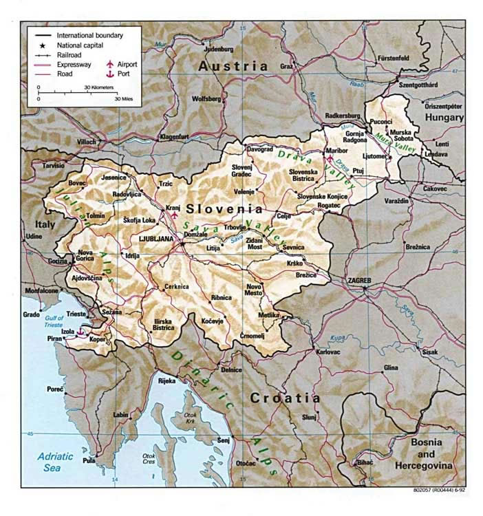slovenie carte du monde