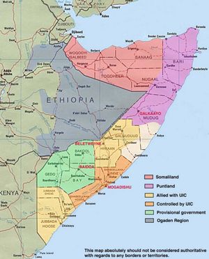 Grande carte Somalie