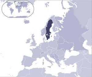Localiser Suède sur carte du monde