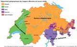 Carte des langues Suisse