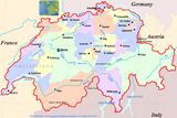 Carte régions Suisse