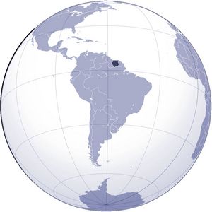 Localiser Suriname sur carte du monde